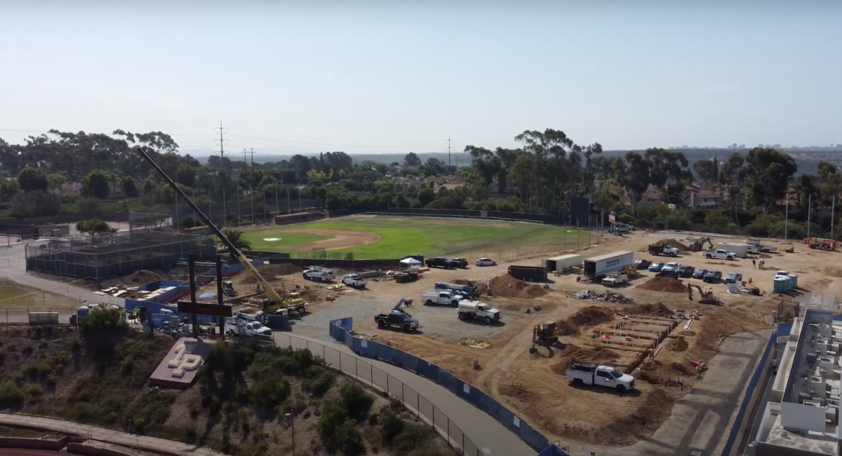 The school is building a new pool next to the athletics fields. The ribbon cutting ceremony took place on Sept. 5. Photo courtesy of Kyle Busby. 